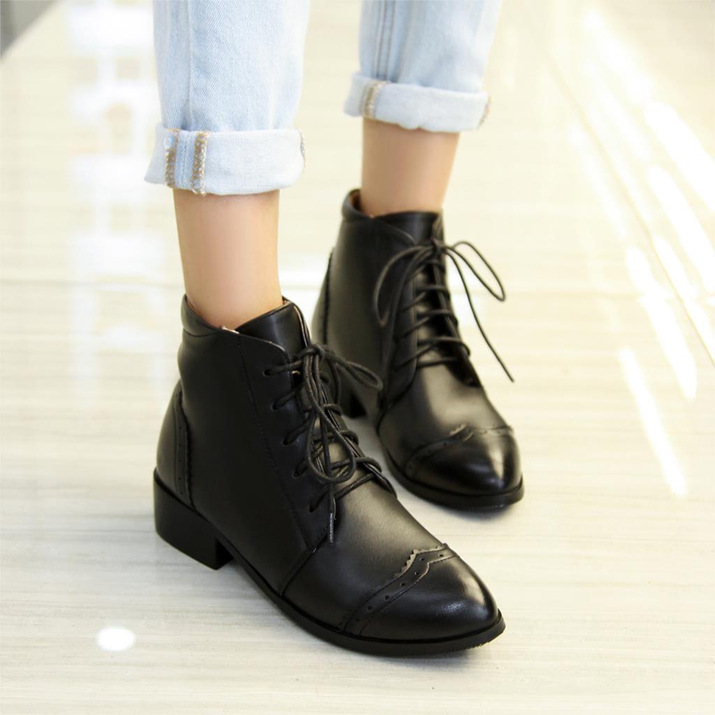 Best Black Ankle Boots with Low Heel for Women