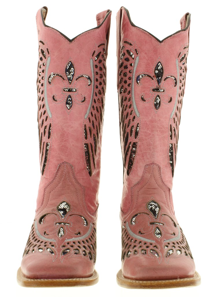 pink western boots ladies
