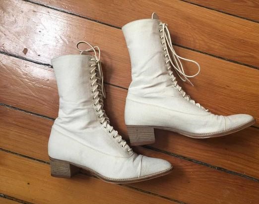 vintage lace up ankle boots womens
